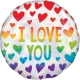 FOLIEBALLON RAINBOW 'I LOVE YOU' (43CM) ()